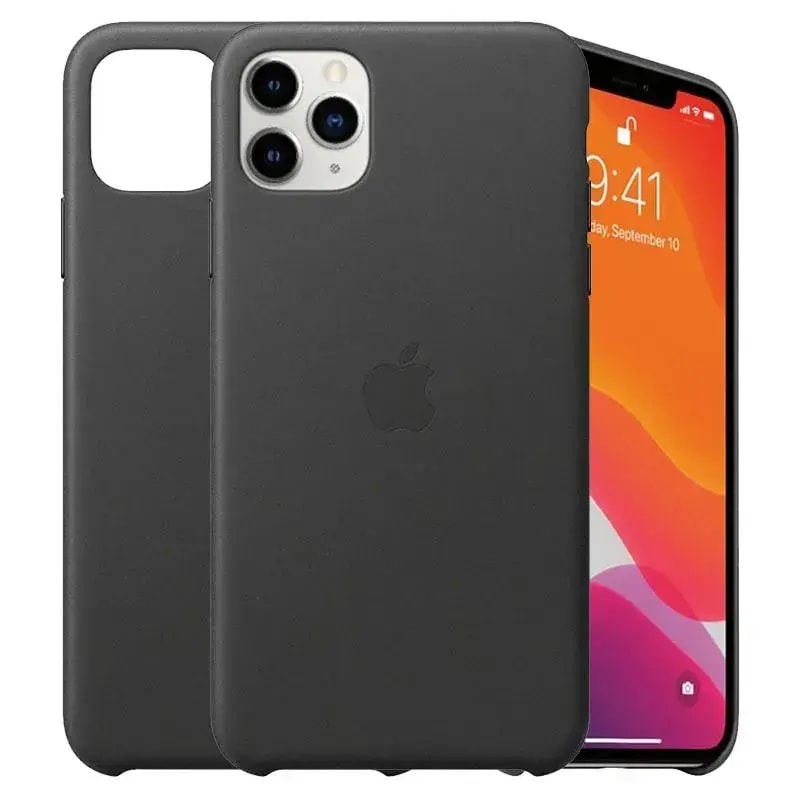 Ümbris iPhone 11 Pro Max, Leather, must