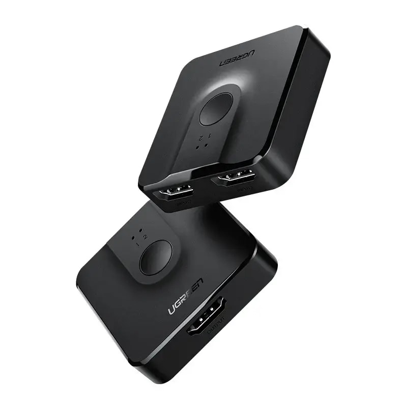 Ugreen CM217 HDMI switch, 2 inputs, 4K 60 Hz, black