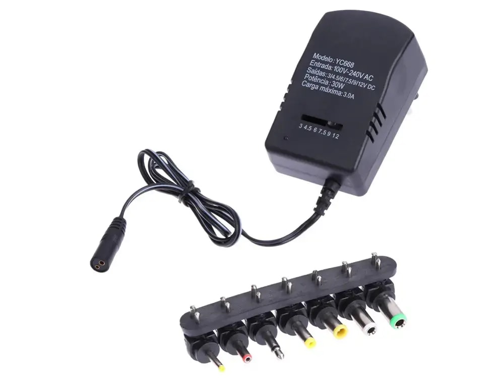 Universaallaadija Fusion, 30 W, 3–12 V, 7 vahetatava otsikuga