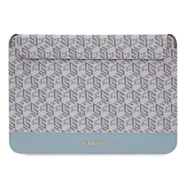 Guess GCube Stripes laptop sleeve 16″, blue