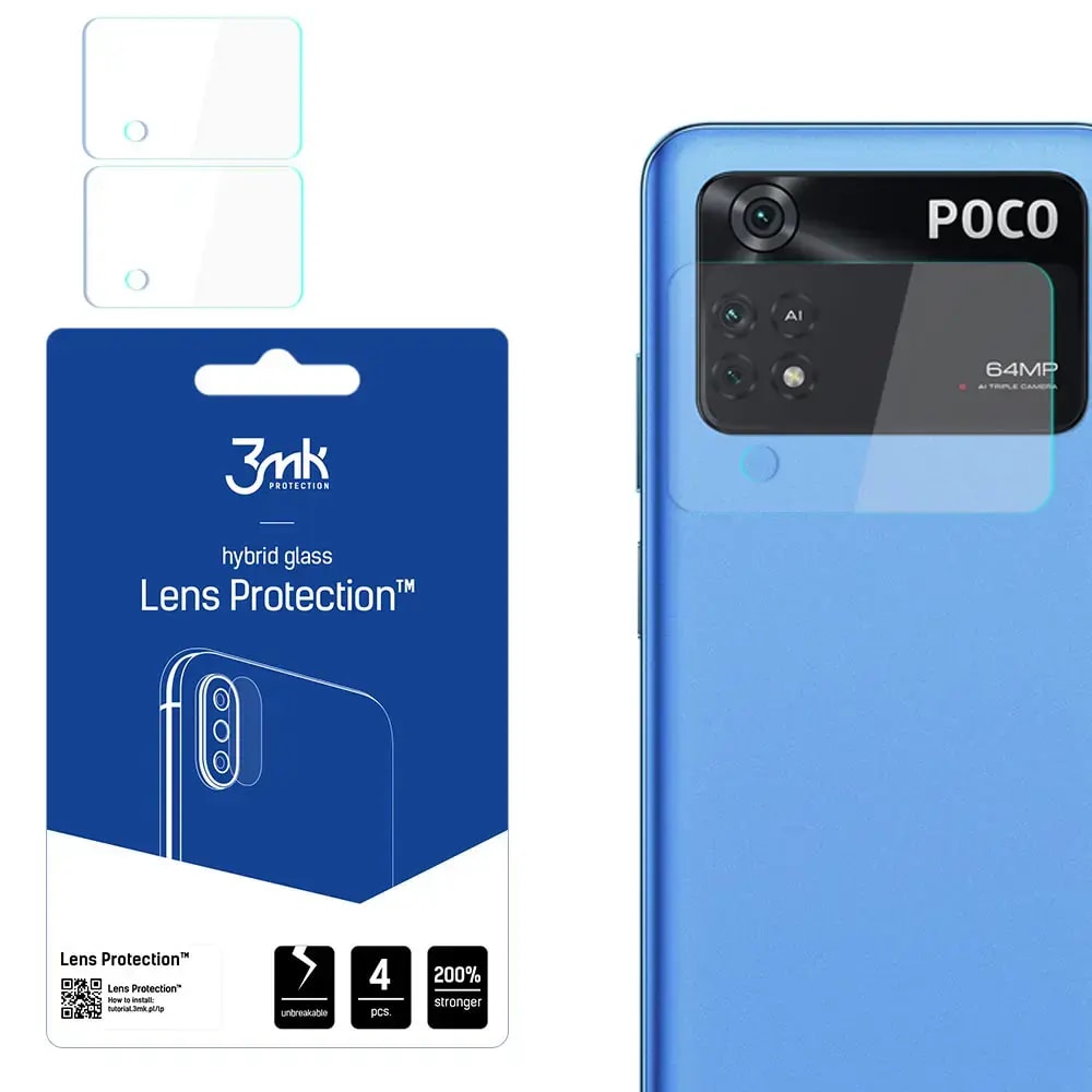 Защитное стекло на камеру для Poco M4 Pro 4G 3mk Lens Protection