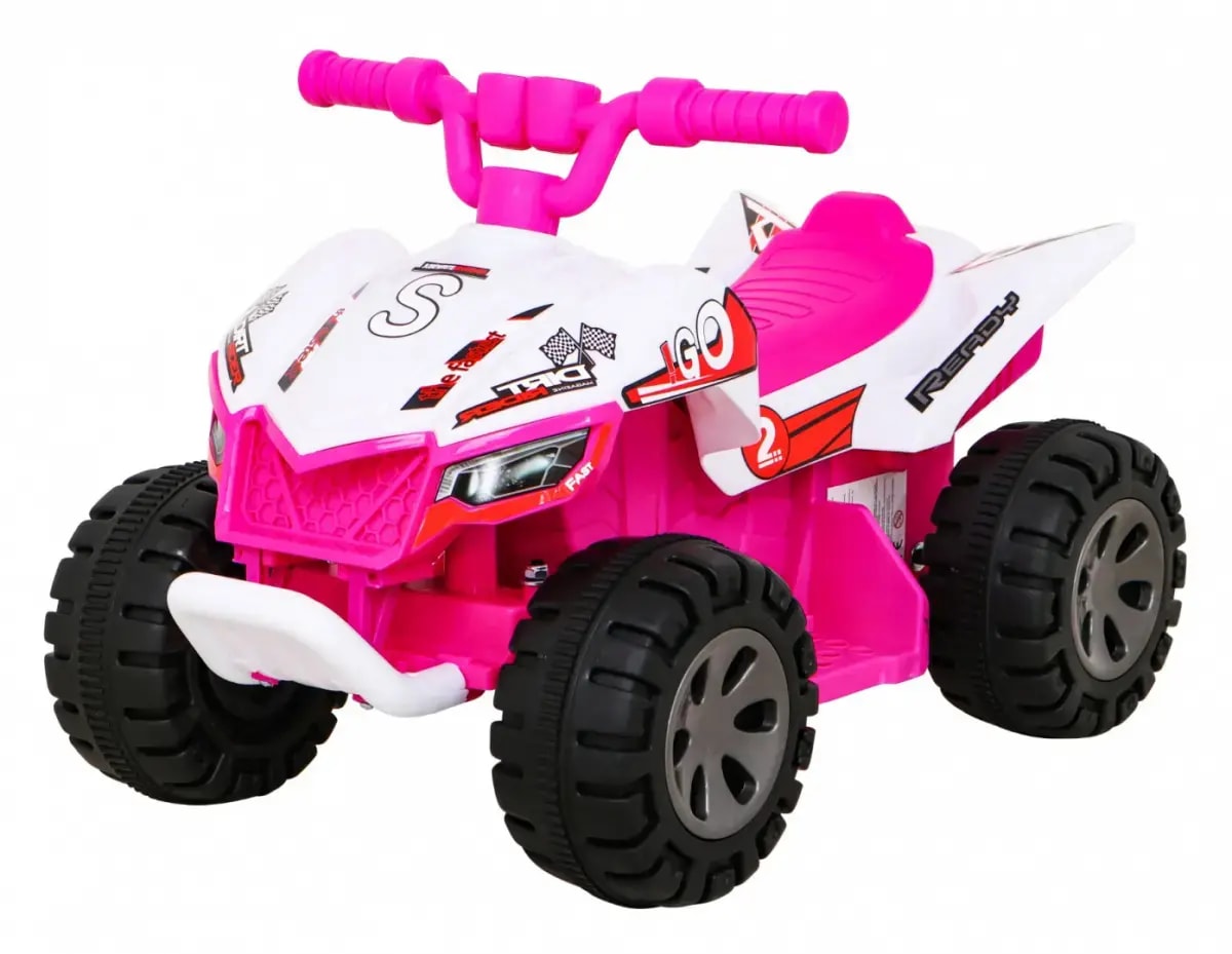 Laste elektriline nelikratas Ramiz The Fastest, 6 V, roosa