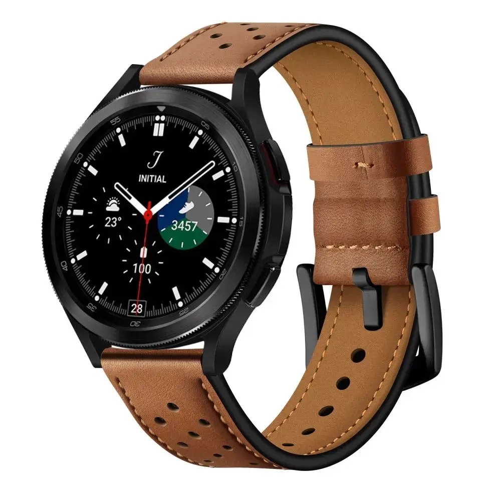 Kellarihm Samsung Galaxy Watch 4/5/5 Pro/6/7/FE, Tech-Protect, nahk, pruun