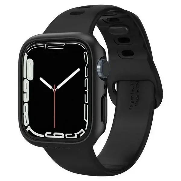 Чехол для Apple Watch 7/8 45 мм Spigen Thin Fit, чёрный