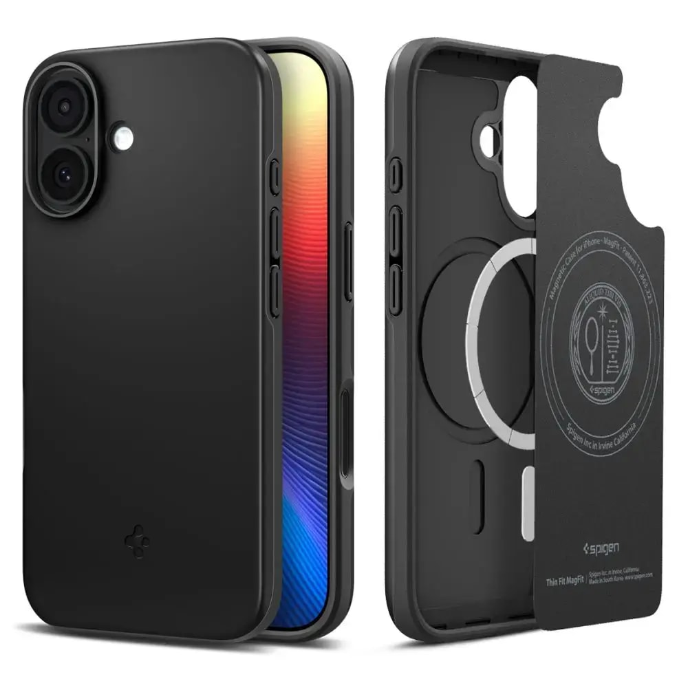 Ümbris iPhone 17 -, Spigen Thin Fit, MagSafe, must