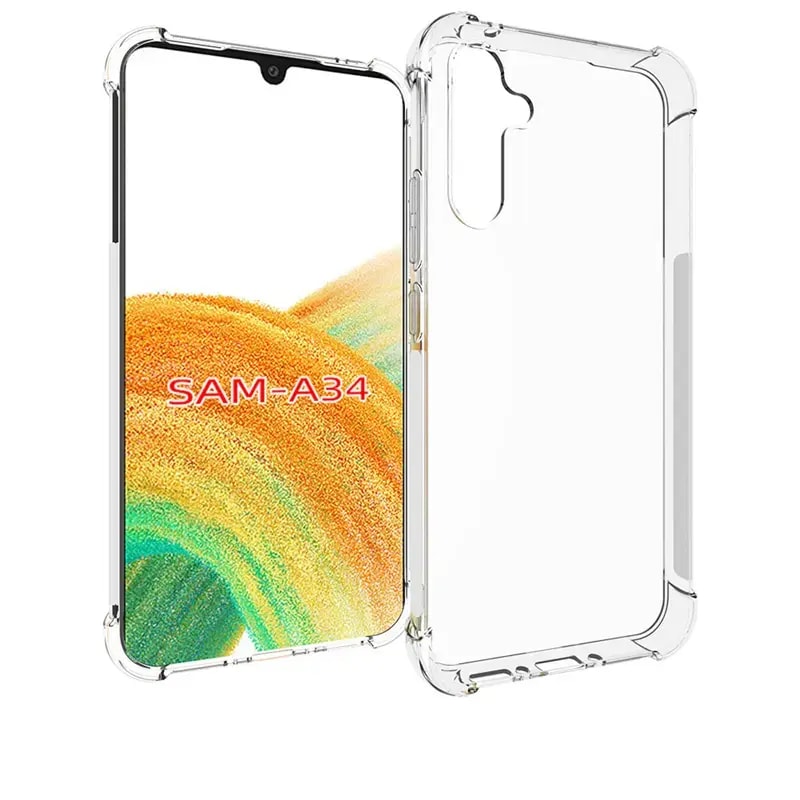 Fusion Anti Shock 1.5mm clear case for Samsung Galaxy A34
