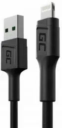 Kaabel USB-A – Lightning Green Cell GC PowerStream, 0,3 m