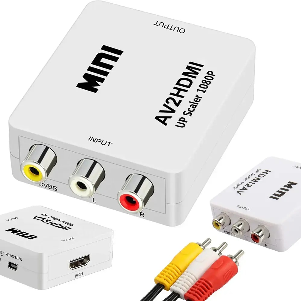 Конвертер Fusion RCA – HDMI с аудио, белый, FUSRCHDWH