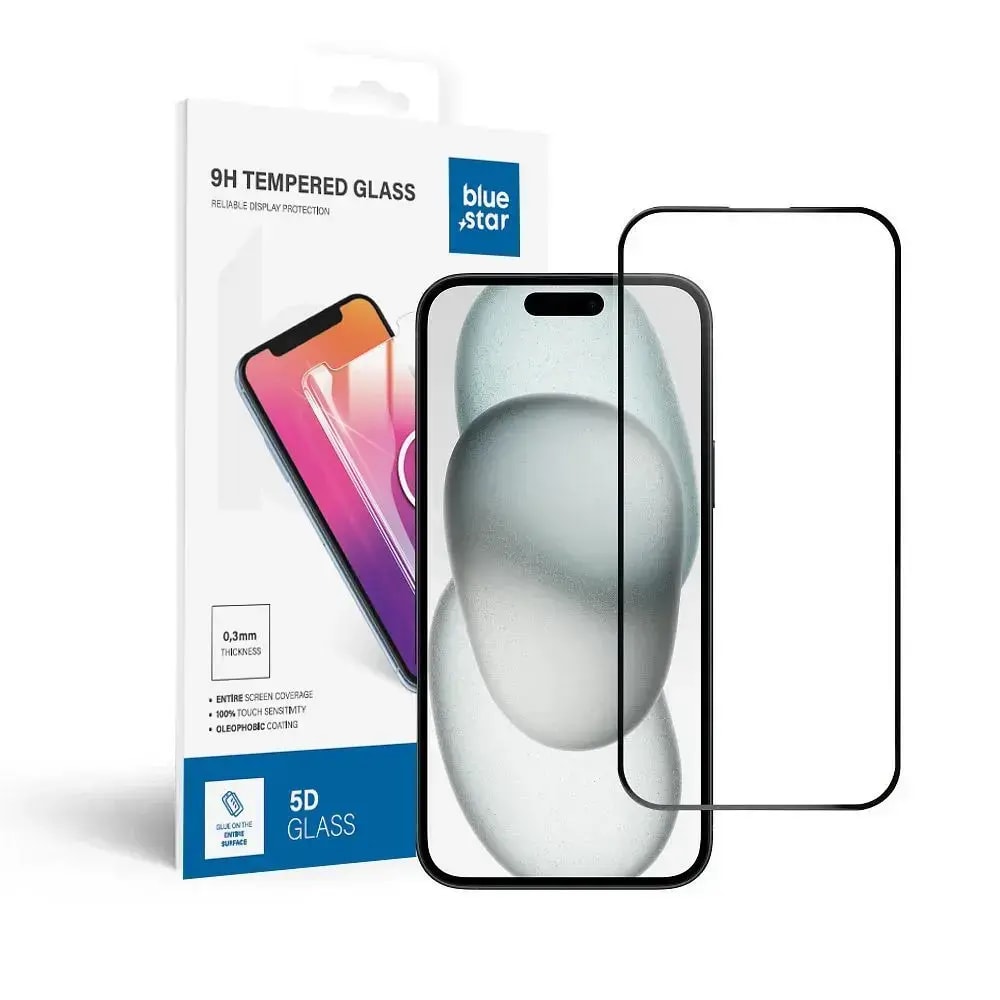 Kaitseklaas iPhone 16 Plus, Blue Star 5D
