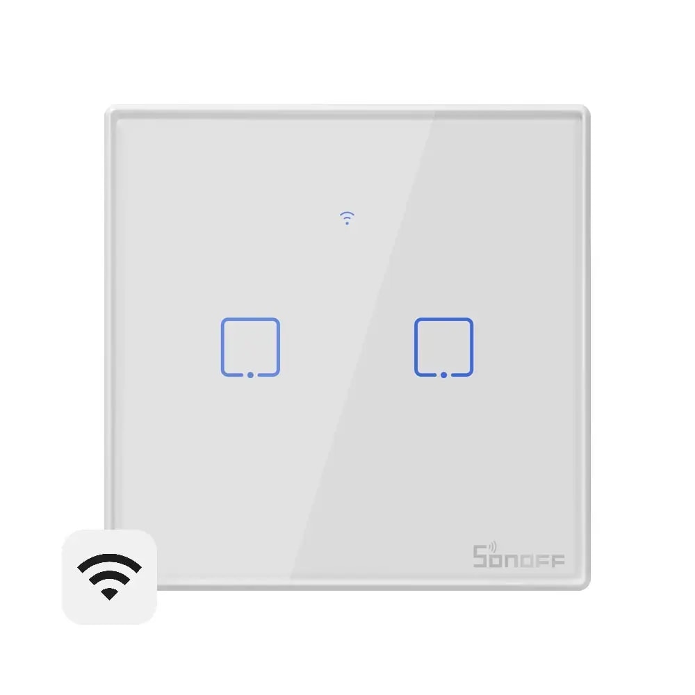Sonoff TX T2EU2C smart wall switch, Wi-Fi and RF