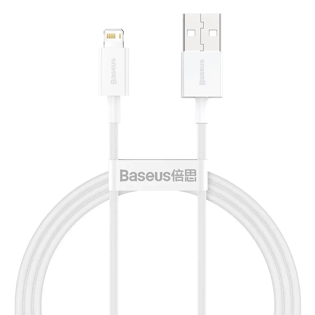 Кабель USB-A – Lightning Baseus CALYS-A02, 1 м, 12 Вт, белый