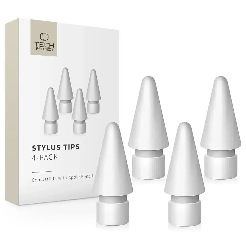 Tech-Protect Stylus Tips for Apple Pencil, 4-pack, white