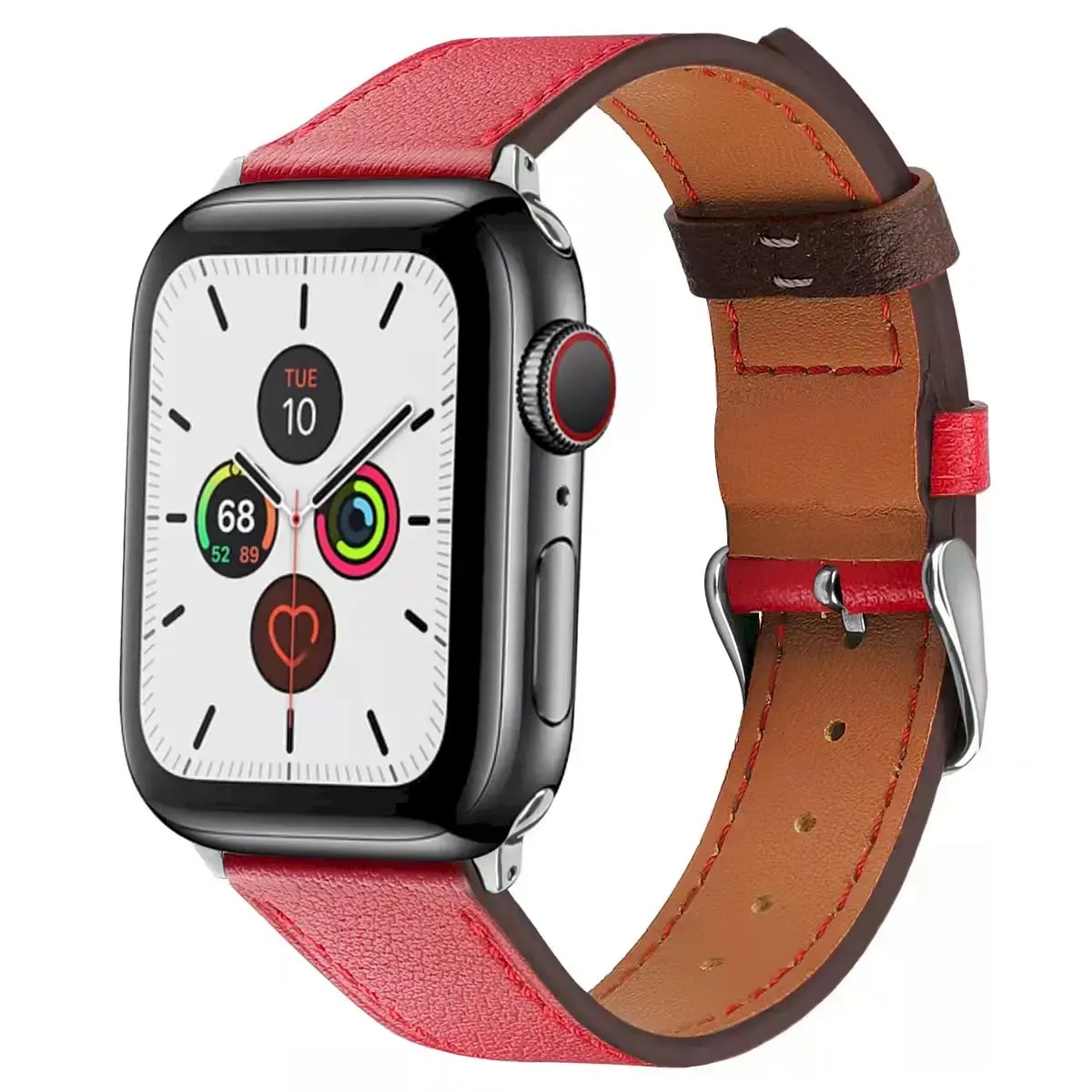 Kellarihm Apple Watch 42/44 mm, Fusion, nahk, punane