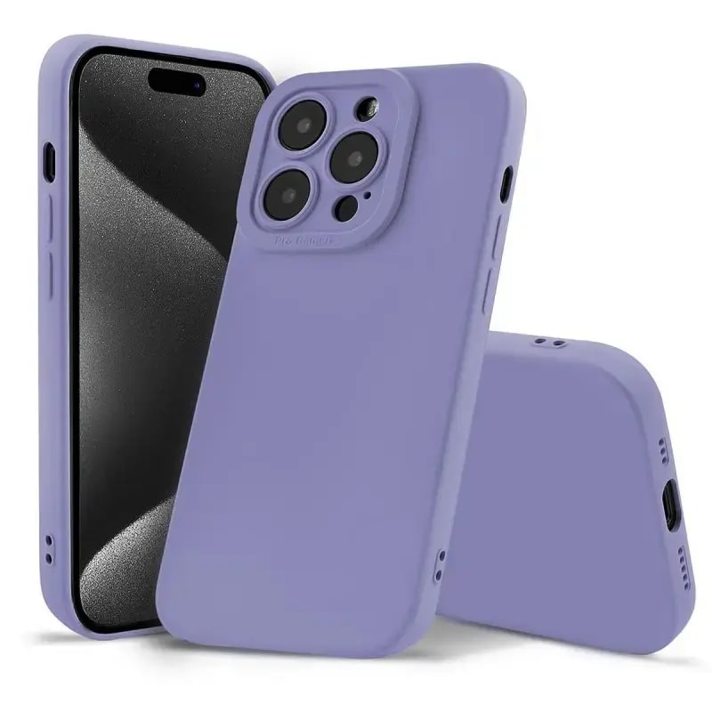 Fusion Softy Protect case for iPhone 15 Plus, purple