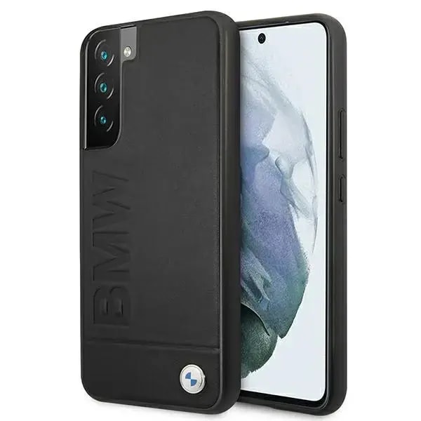 Чехол для Samsung Galaxy S22+ BMW BMHCS22MSLLBK Signature Logo Imprint Leather