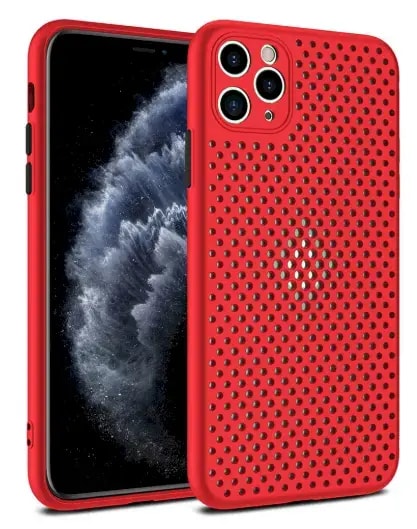 Fusion Breathe Silicone case for iPhone 12 Mini, red