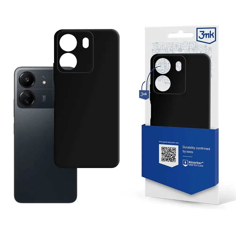 Ümbris Redmi 13C 4G / Poco C65, 3MK Matt, must