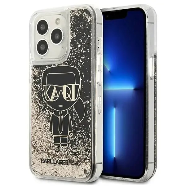 Ümbris iPhone 13 Pro, Karl Lagerfeld Liquid Glitter Gatsby, must