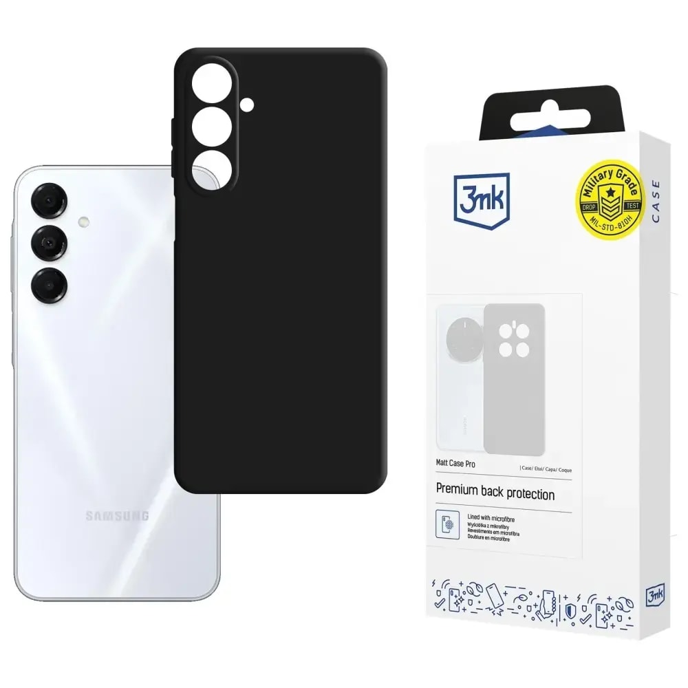 Ümbris Samsung Galaxy A17 5G, Case 3MK Matt, must