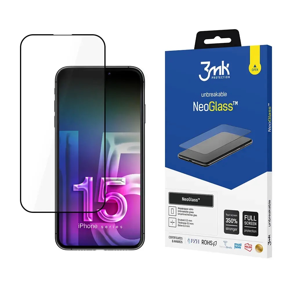3mk NeoGlass screen protector for iPhone 15 Pro