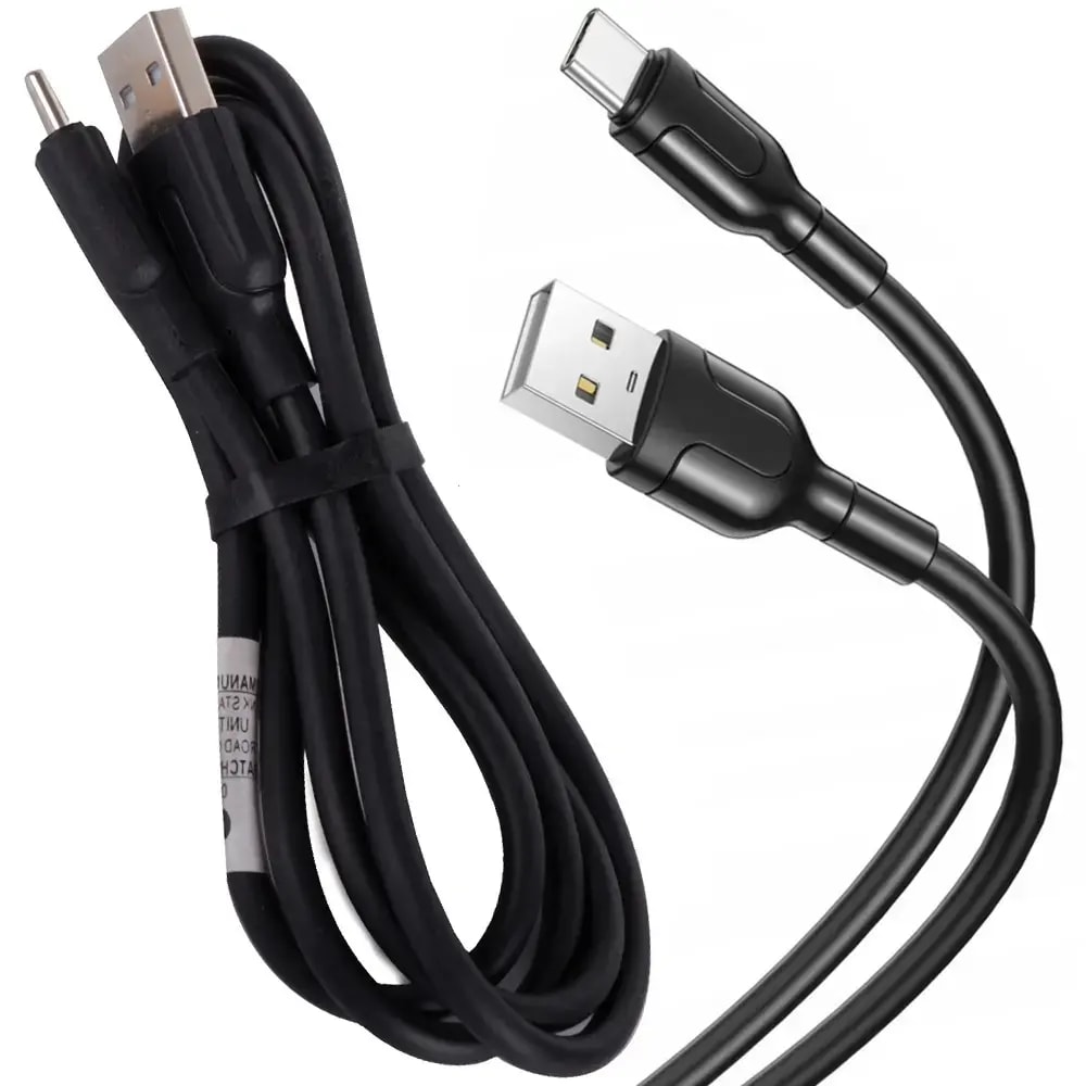 Кабель USB-A – USB-C Fusion, 1,4 м, 10,5 Вт, чёрный
