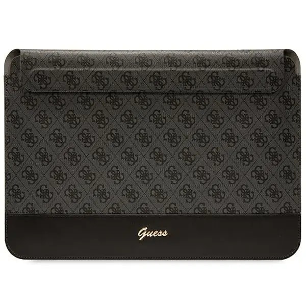 Sülearvuti ümbris Guess 4G Stripe Metal Logo 14″, must