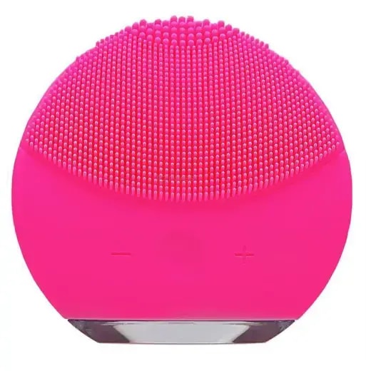 GoodBuy electric facial cleansing brush, silicone, pink