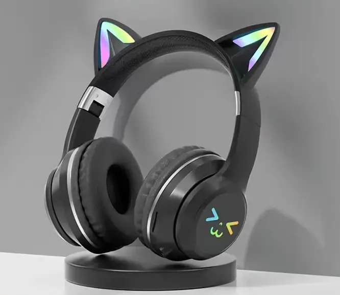 Goodbuy Strange Eyes kids' wireless headphones, Bluetooth 5.1, black
