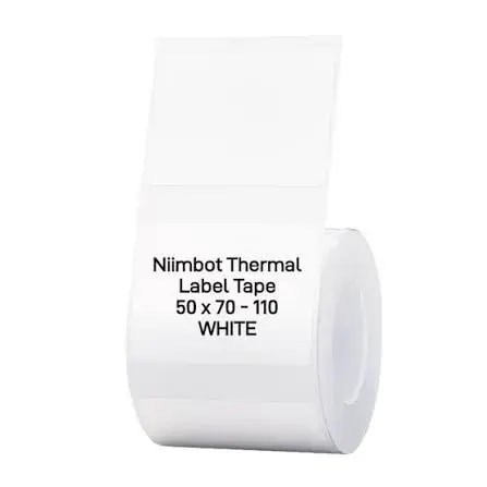 Termokleebised Niimbot T50*70-110, 50 × 70 mm, 110 tk, valged