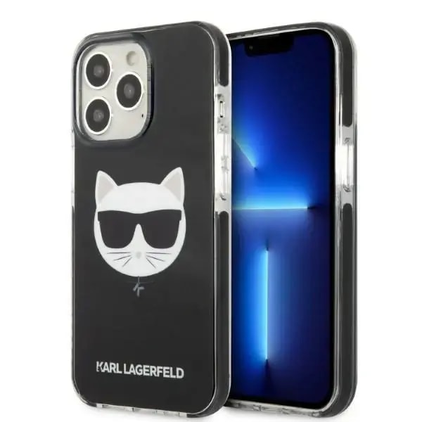 Ümbris iPhone 13 Pro, Karl Lagerfeld TPE Choupette Head, must