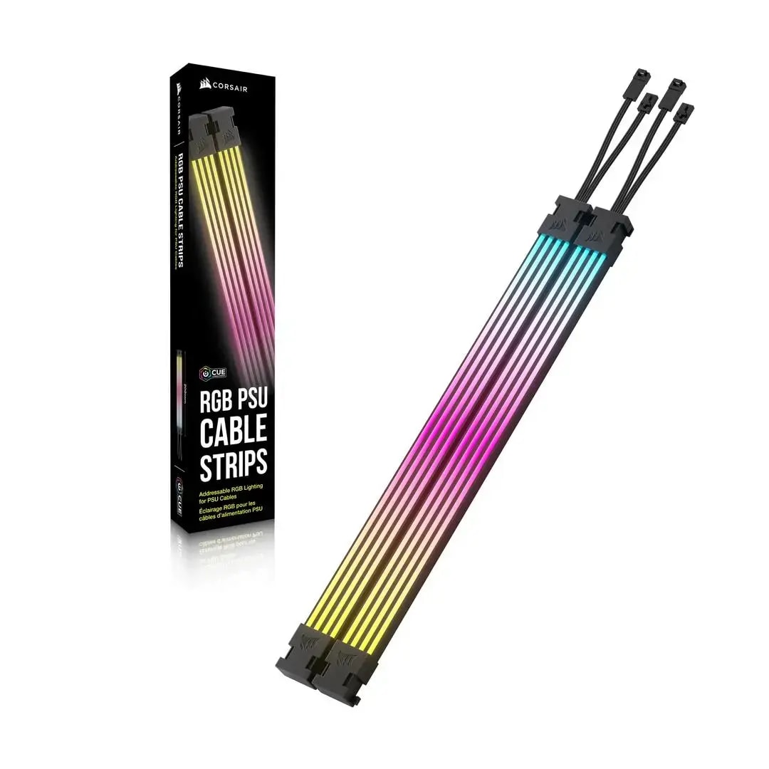 Подсветка для кабелей блока питания Corsair PSU Cable Strips, ARGB
