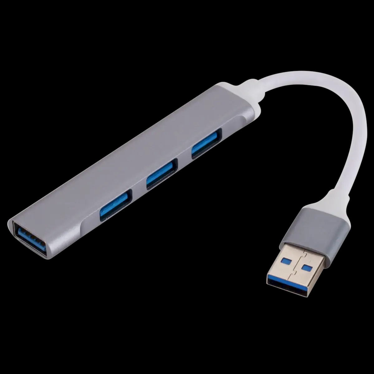 USB-jagaja Goodbuy, 4 × USB 3.0, hõbedane