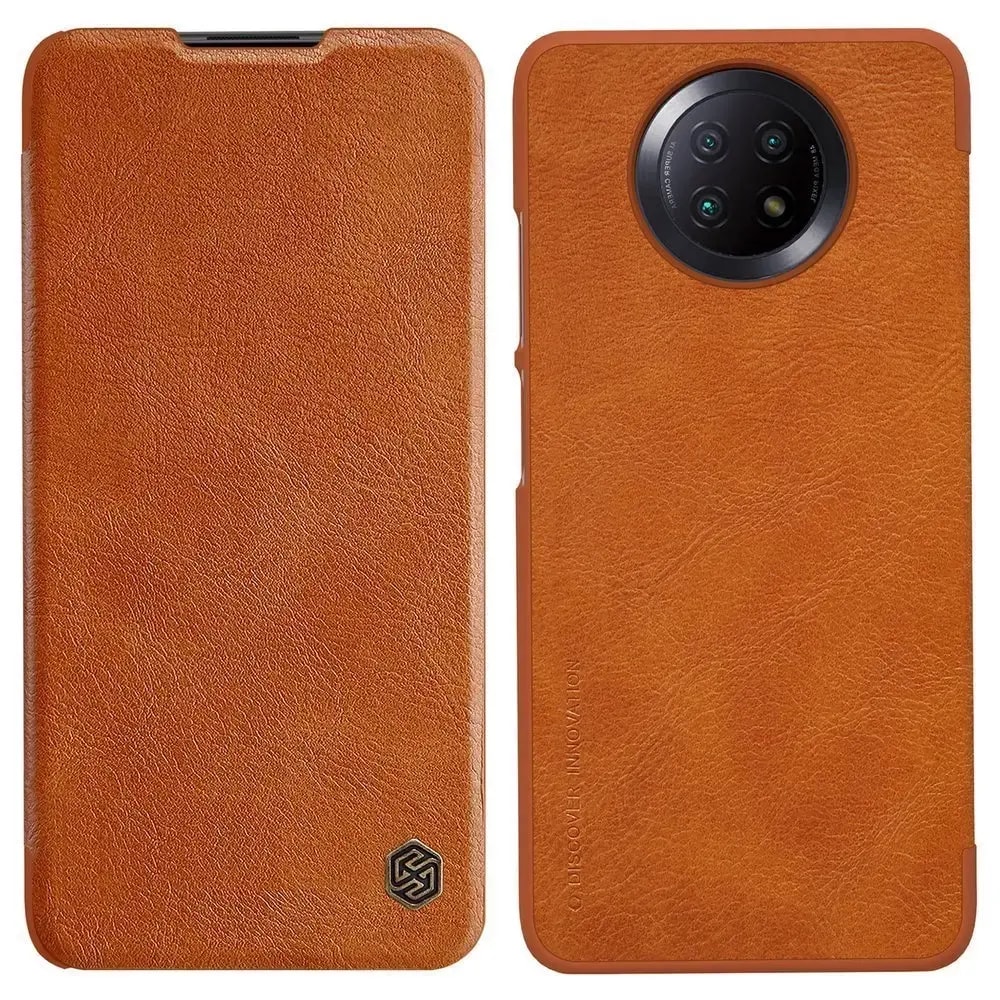 Nillkin Qin Holster folio case for Redmi 9T 5G, brown