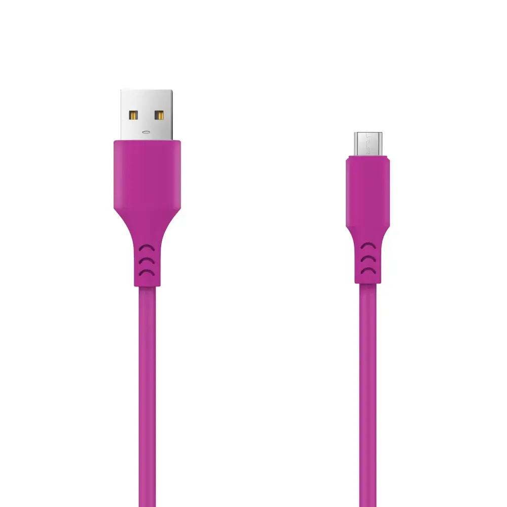 Setty USB-A to Micro USB cable, 1 m, 10 W, pink