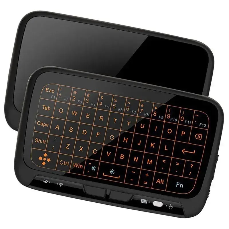Puutetundlik juhtmevaba klaviatuur Fusion H18+, 2,4 GHz, must