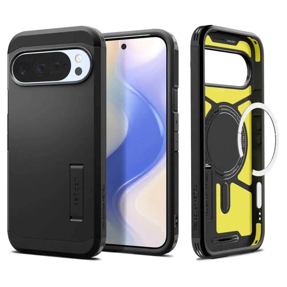 Ümbris Google Pixel 10 Pro XL, Spigen Tough Armor, MagSafe, must