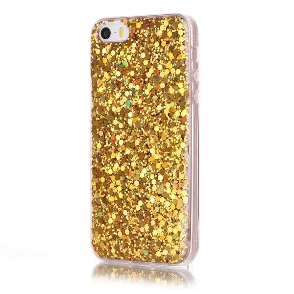 Чехол для iPhone X / XS Fusion Gold Sequins, золотистый