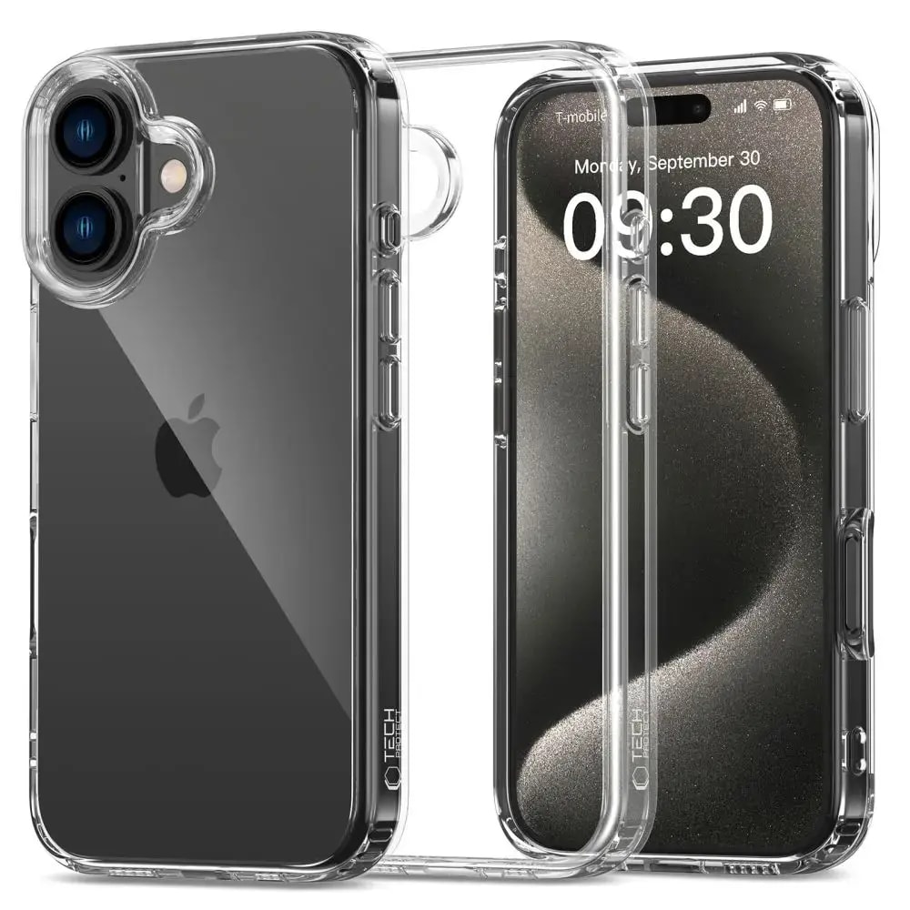 TECH-PROTECT FLEXAIR HYBRID clear case for iPhone 16