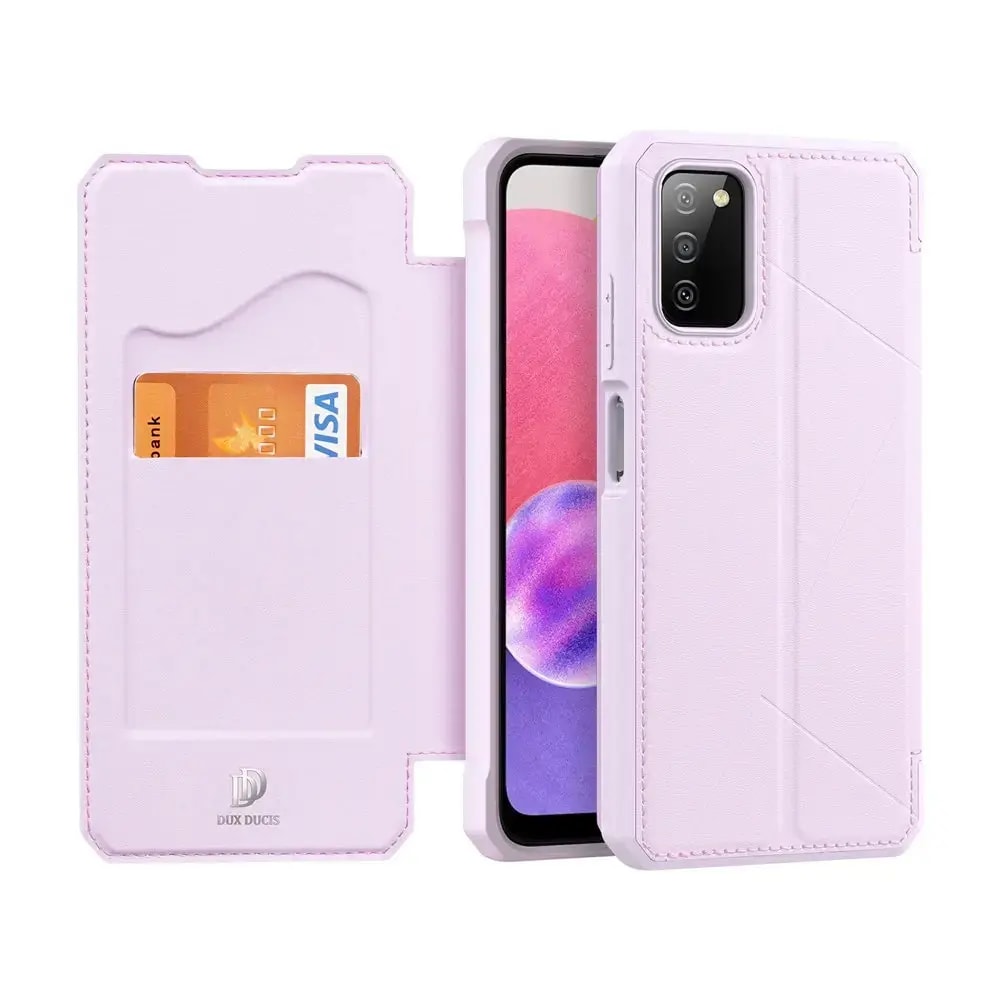 Kaanega ümbris Samsung Galaxy A03s, Dux Ducis Skin X, roosa