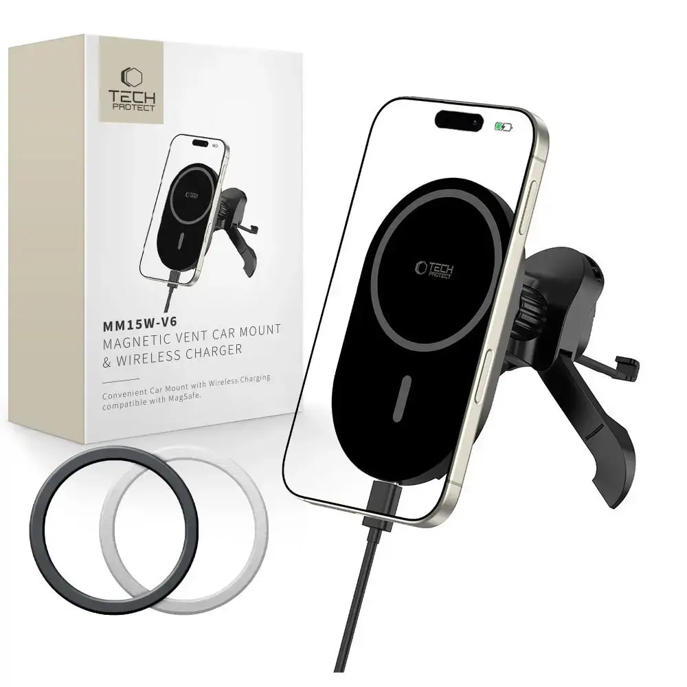 Telefonihoidik autosse Tech-Protect MM15W-V6, ventilatsiooniavale, magnetiga, MagSafe