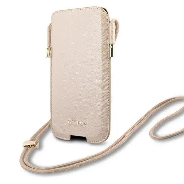 Telefonikott Guess Saffiano GUHCP12MSAPSLG, 6,1″, kuldne