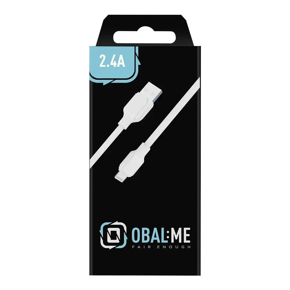 Obal:Me USB-A to Lightning cable, 1 m, 12 W, white