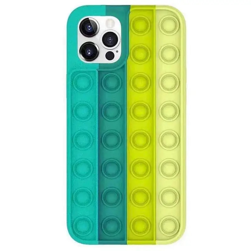 Fusion Pop It case for iPhone 12 Pro Max, yellow/green