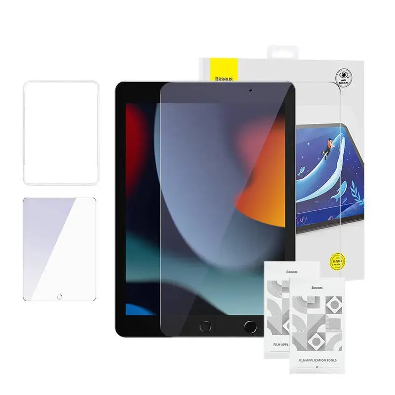 Baseus Crystal tempered glass for iPad Pro/Air 3 10.5″ and iPad 7/8/9 10.2″, 2 pcs