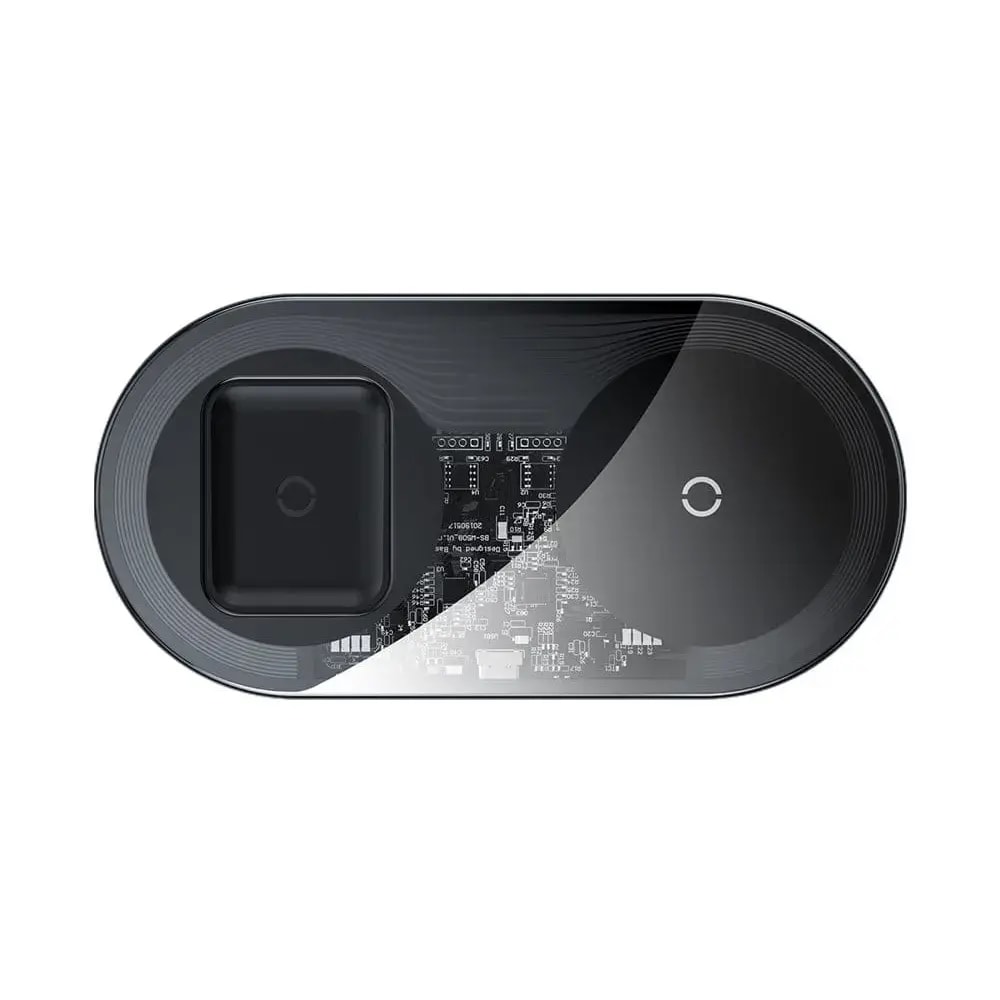 Baseus Simple Pro WXJK-CA02 2-in-1 wireless charger, 15 W, clear