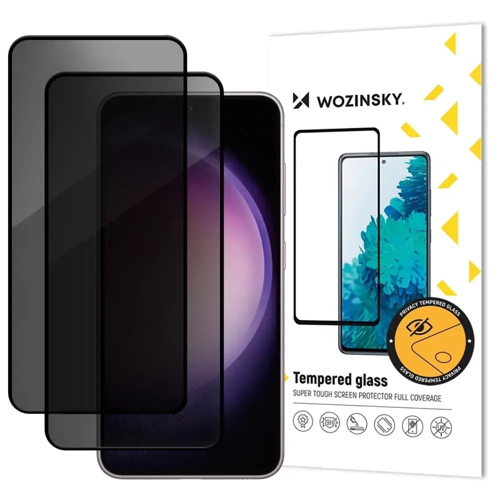 Приватное защитное стекло для Galaxy S25 FE Wozinsky Glass, 2 шт.