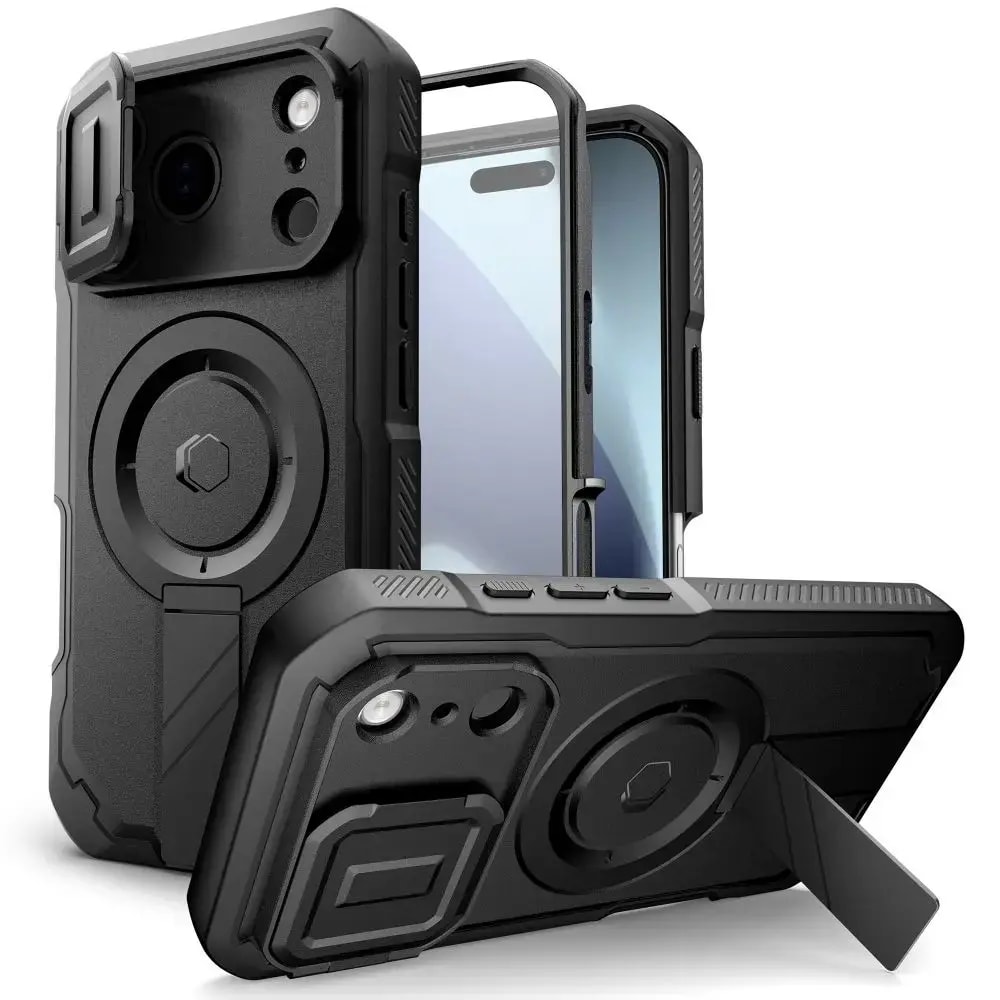 Ümbris iPhone 17 Pro Max, Tech-Protect Kevlar, MagSafe, must