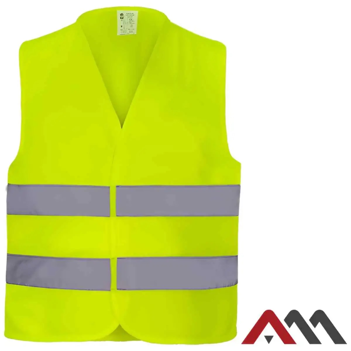 Art.Master high-visibility vest, fluorescent yellow, size M