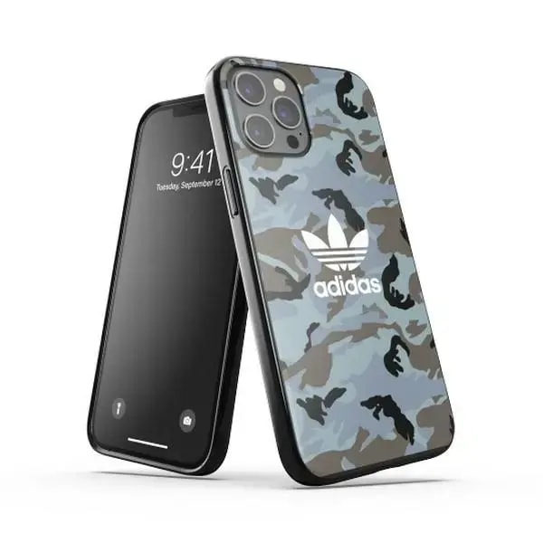Чехол для iPhone 12 Pro Max Adidas OR SnapCase Camo, синий / чёрный