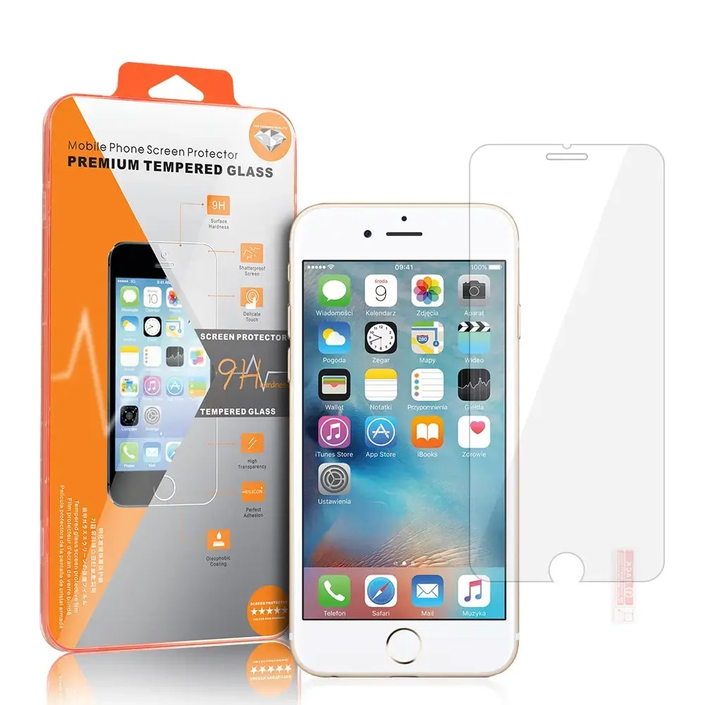 Kaitseklaas iPhone 6 / 6S, Premium 9H Protection